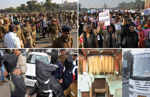 Sect 144-Delhi gang rape protest